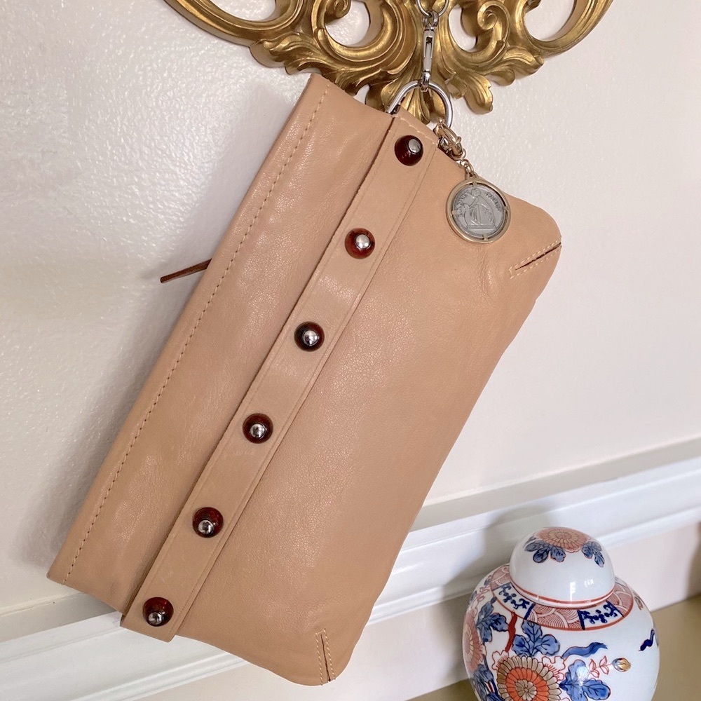 Lanvin calf leather chain purse
